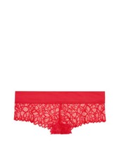 Victoria's Secret PINK Date Lace Cheekster Panty Red Pepper