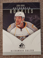 Alexander Sulzer (Predators) 2009-10 SP Game Used hockey ROOKIE CARD /699