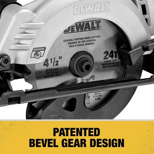 DEWALT ATOMIC 20V MAX* Circular Saw, 4-1/2-Inch, Tool Only (DCS571B) - Picture 3 of 6