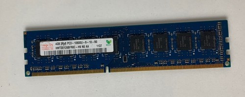 Barrette RAM DDR3 SK Hynix 4GB PC3-10600U 1333MHz - Modèle HMT351U6BFR8C-H9 - Occasion Testée