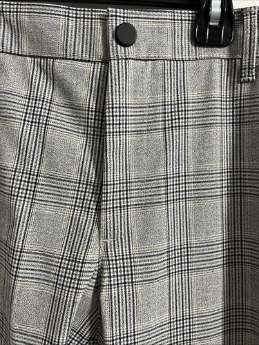 Zara Elastic Waist Plaid Work/Dress Pants - Size M - Picture 9 of 24