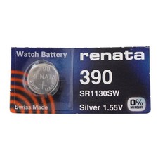 Renata Single Watch Battery Swiss Made 390 or SR1130SW Or AG10 1.5 V Fast Ship