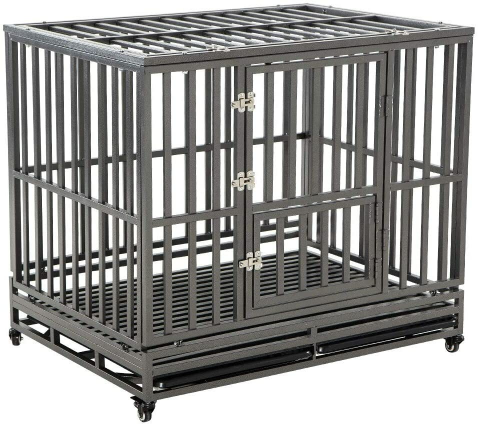 large dog travel crate with wheels