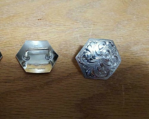 Juego de hebillas HEXAGON superposición de ley o 3 piezas - 11 opciones para elegir CADA UNA - Imagen 6 de 13