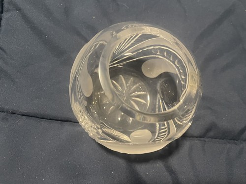 Rosaska Crystal Bowl Or Crystal Rose Bowl - Picture 2 of 5