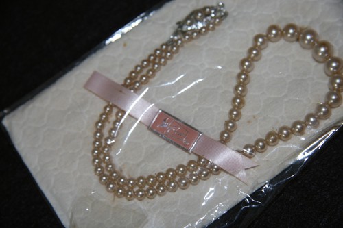 Gargantilla Collar Perla Coro Vintage Nuevo Antiguo Stock Japón - Imagen 2 de 8
