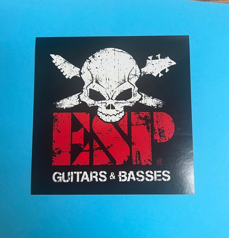 ESP GUITARS BASSES DECAL STICKER CASE RACK BUMPER STICKER NEW RARE COLLECTIBLE