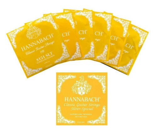 Hannabach 815SLT silver special - Satz oder Einzelsaiten- super low (gelb)
