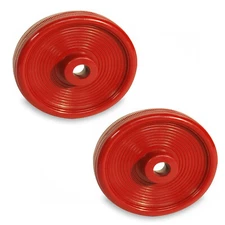 (2) Fits For Kirby 132076, Classic III Vacuum Red Rear Wheel