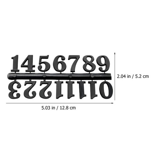 2 Sets Numerals Card Numbers for Handmade Clock Black Kit - Zdjęcie 11 z 12