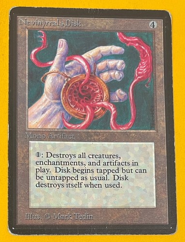 MTG NEVINYRRAL'S DISK Beta (OldManMTG 007-813) - Picture 1 of 13