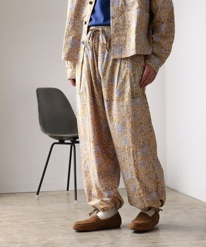 (ASK availability First) BEAMS Indian block print easy pants new - Picture 16 of 24