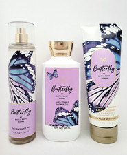Bath  Body Works Butterfly Body Mist Shower Gel  Body Cream Set of 3