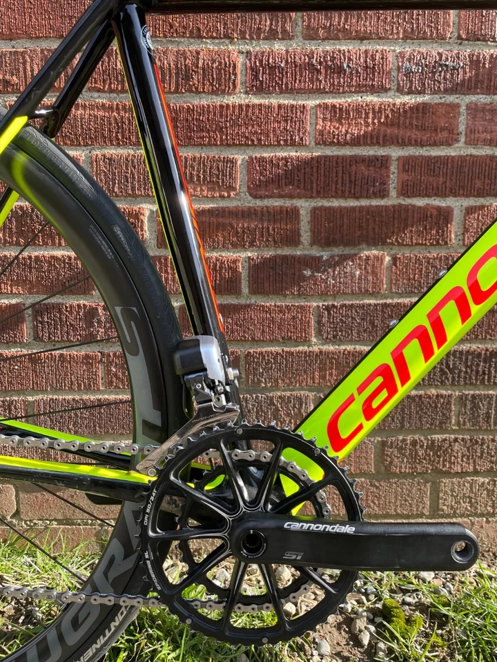 2017 Cannondale SuperSix Evo Road Bike 52cm 700c 2x11 Speed Di2 Carbon Disc - Image 4 of 4