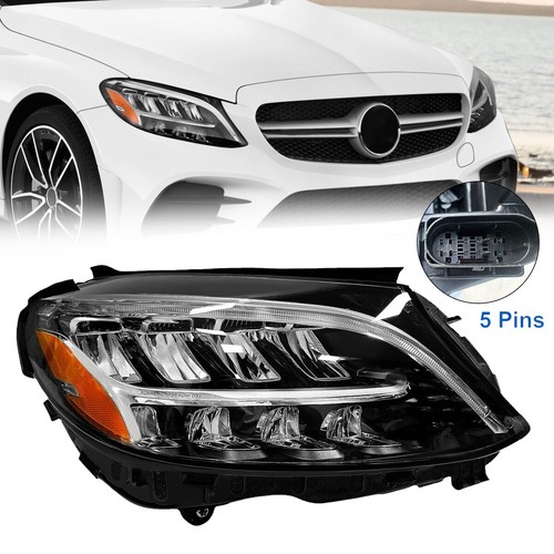 2019 2020 2021 LED Headlight For Mercedes-Benz C300 C43 C63 W205 RH Right Driver
