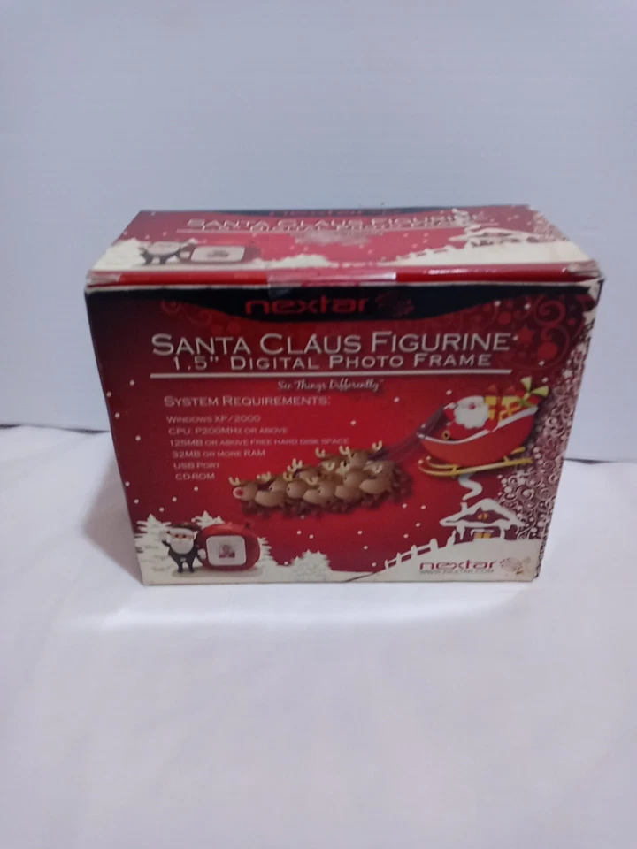 Santa Claus Figurine Digital Photo Frame Clock 8MB Nextar NIB - Image 4 of 4