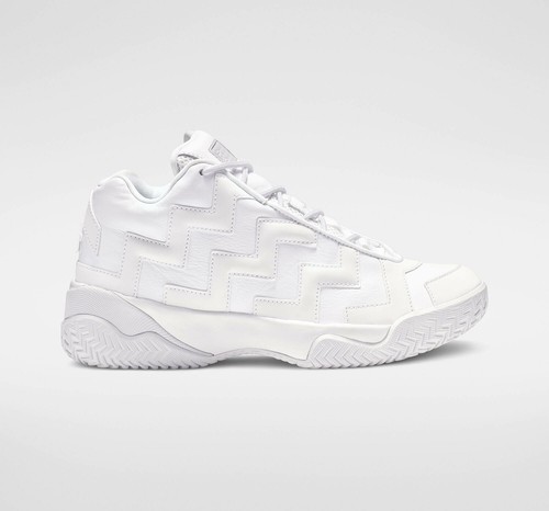 triple white leather converse