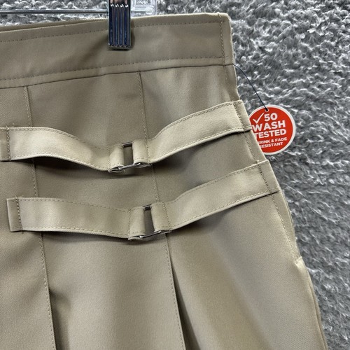 French Toast Skort Girls Size 20.5 Khaki Pleated Adjustable Waist Scooter Skort - Picture 8 of 15