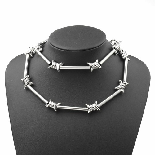 Barbed Wire Necklace Link Chain Hip-hop 