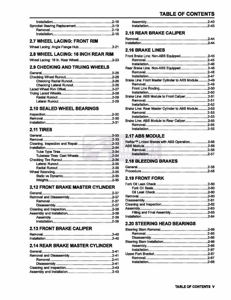 Manual de taller de reparación de servicio de perforación de 3 orificios 2014 Harley Davidson Touring Models Foto 4 de 4