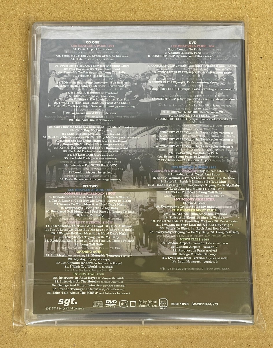 BEATLES / VIVE LA FRANCE 64&65(DVD&2CD） | eBay