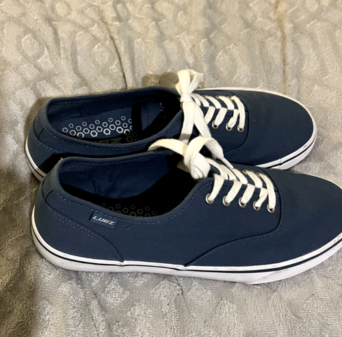 LUGZ~Blue canvas Mens shoes size 10.5 Pre-owned GUC - Picture 2 of 4