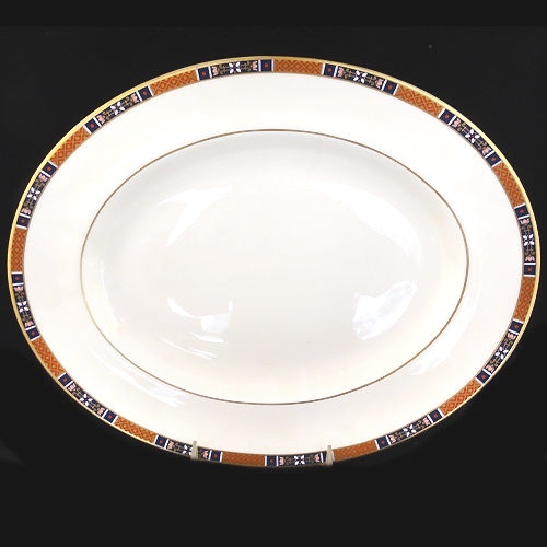WEDGWOOD TAPESTRY Platter Oval 14" long NEW NEVER USED made England BONE CHINA - Picture 1 of 12