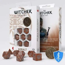 Q-Workshop The Witcher Geralt - The Monster Slayer Dice Set (8) D&D RPG