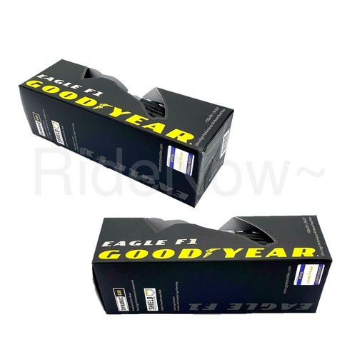 2 x GoodYear Eagle F1 Rennrad Rohr-Typ faltbar Clincher Reifen 700x28c schwarz - Bild 2 von 5