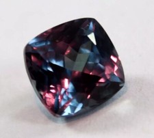 Natural Alexandrite Square Cushion Color Change 10 Ct CERTIFIED Gemstone