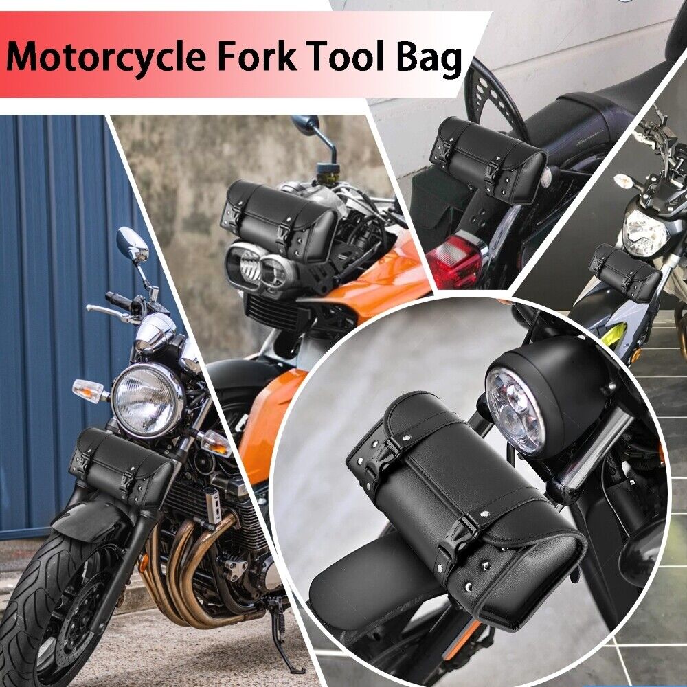 Motorcycle Front Fork Tool Bag Saddlebag For Honda Shadow Rebel 250 500 750  1100