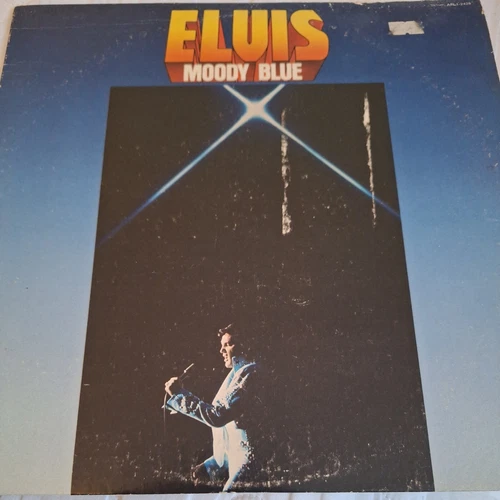 Elvis Presley - Moody Blue (12" Vinyl LP Record 1st Pressing, 1977)