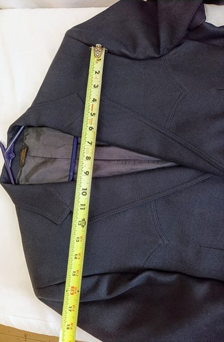 Giacca sportiva vintage anni 60 Levis Western blu scuro Rockabilly Yoke Back 42R - Foto 10 di 16