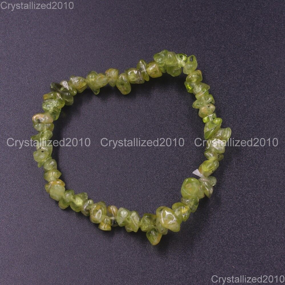 Handmade 5-8mm Mixed Natural Gemstone Chip Beads Stretchy Bracelet Healing Reiki - Picture 56 of 98