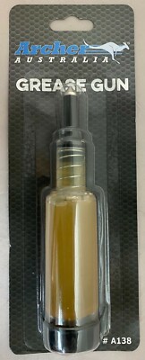 Chainsaw Grease Gun WITH GREASE repl. 26365 Translucent Body, Refillable