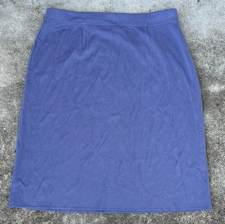 Exclusively Misook Petite Acrylic Purple Skirt Si… - image 6