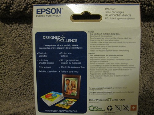 Epson T288520 Cyan Magenta Yellow Ink Cartridge Genuine # 288 06.2026 - 第 3/5 張圖片