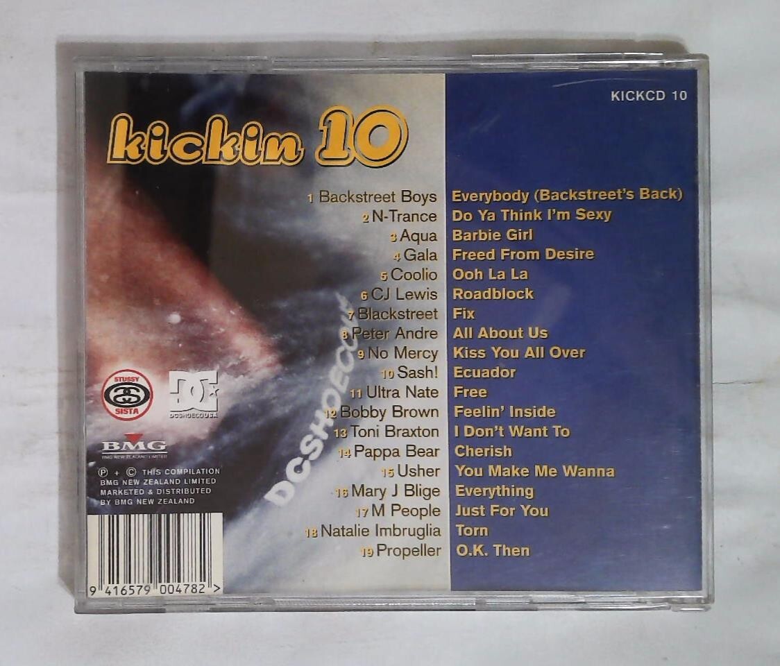 Various – Kickin 10 - A Dance Compilation KICKCD 10 New Zealand CD