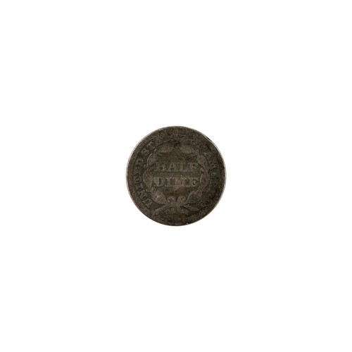 1848 Medium Date Liberty Seated Half Dime - Picture 2 of 2