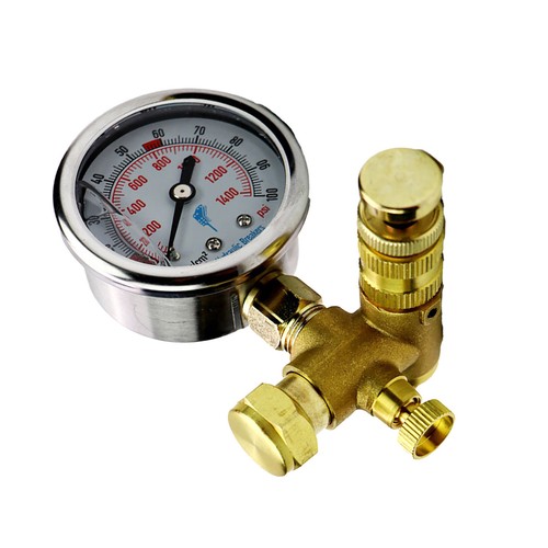 Kit manometri carica gas azoto PER martello demolitore idraulico dispositivo - Foto 8 di 16