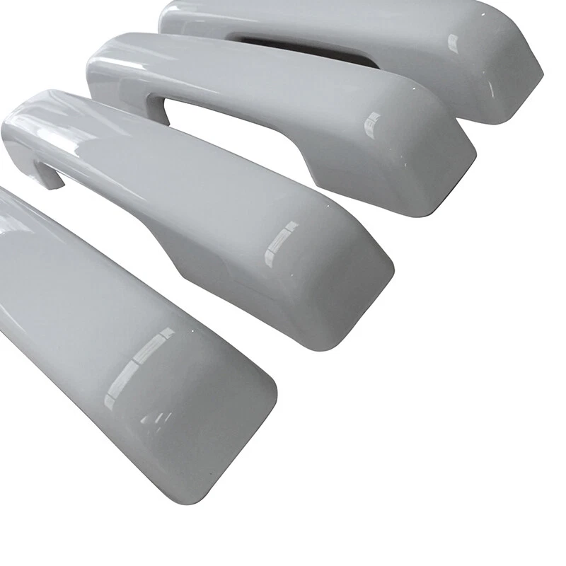 Door Handle COVERS For 2021-2025 Ford F150 Crew Cab W/O SMT Keyhole White - Image 4 of 4