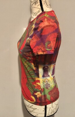 希少 VIVIENNETAM ヴィヴィアンタム 仏像 シースルートップス y2k Vivienne Tam Y2K Rare Buddha Print Mesh Top Sz 0/XS | eBay