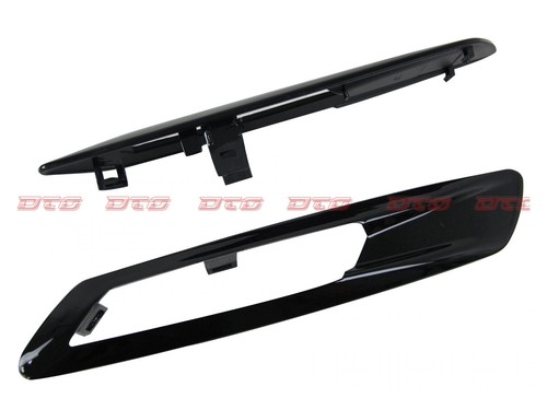 Fit For BMW 5-SERIES F10 4D F11 Side Fender Light Lamp Trim Cover Glossy Black - Picture 5 of 7