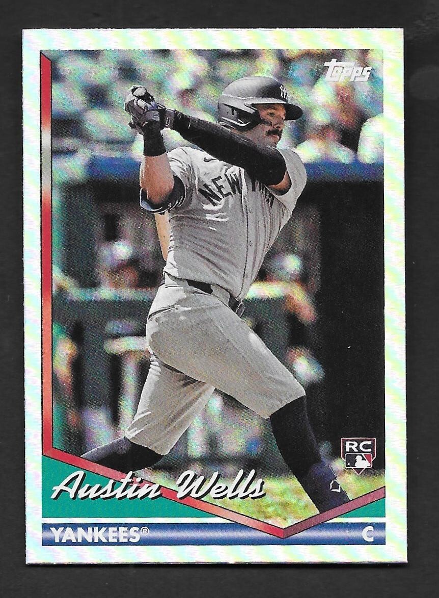 2024 Topps Archives AUSTIN WELLS RC Rainbow Foilboard #/199 -NY YANKEES- #209