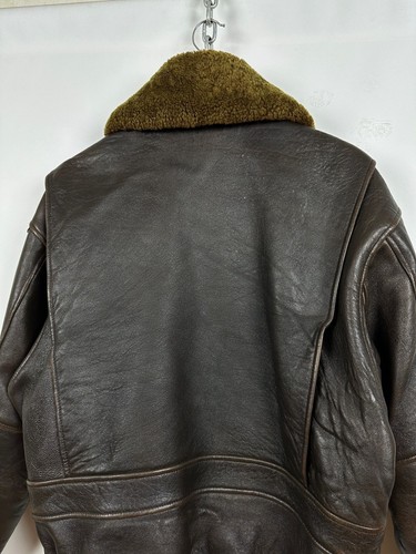 Men's Vintage Ameco Type G-1 US Army Flight Leather Bomber Jacket Size M - Picture 14 of 24