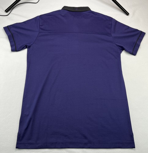 Devereux Golf Polo Size Large Purple/Black - Picture 4 of 6