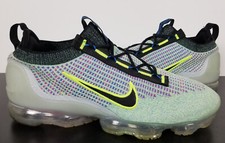 NIKE AIR VAPORMAX 2021 FLYKNIT NN VOLT GREEN RUNNING SHOES DX3368-700 (SIZE 13)