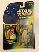 Kenner Tusken Raider With Gaderffi Stick, Power Of The Force 1996 On Card