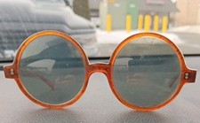 1960s COOL RAY POLAROID Sunglasses Sun Siren 180 Mod Hippie Tortoiseshell Round