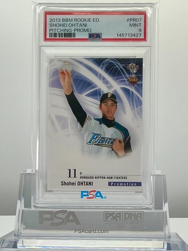 SHOHEI OHTANI 2013BBM ROOKIE EDITION PITCHING-PROMO#PR07 PSA9!ROOKIE CARD!POP11!
